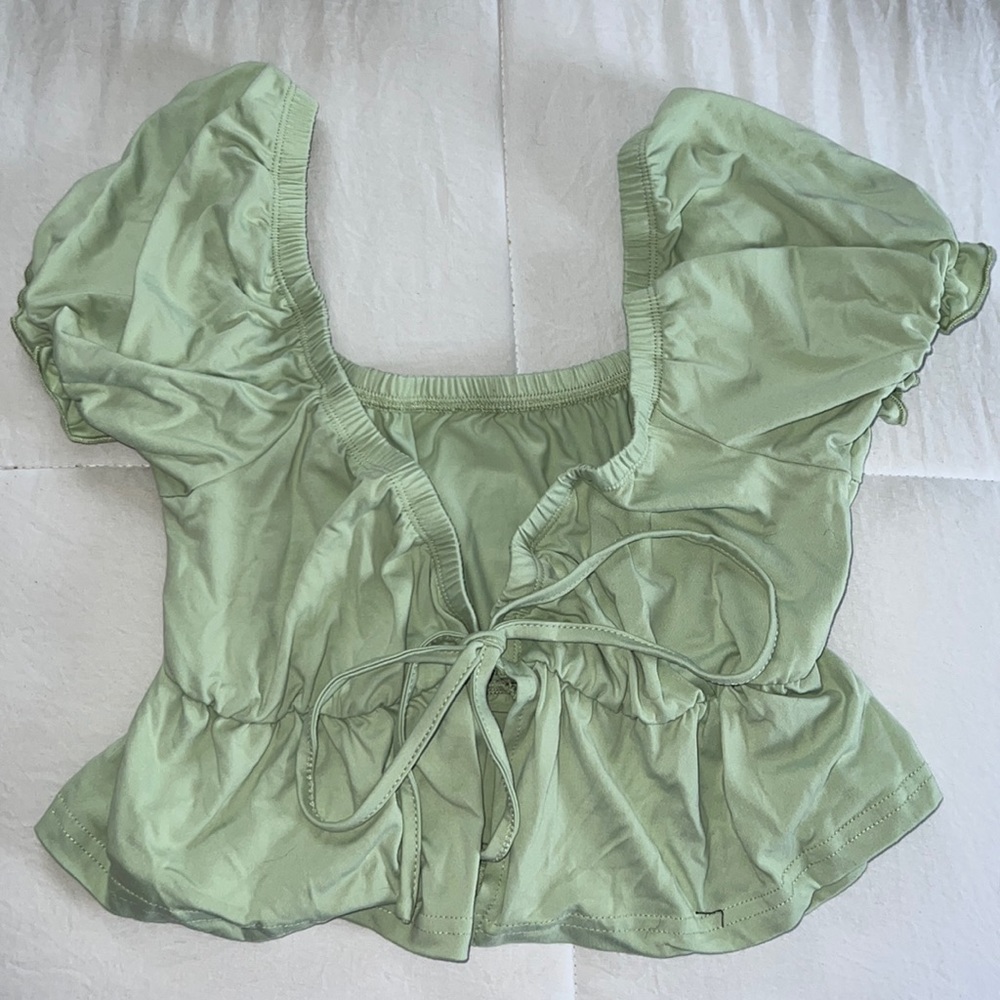 SHIEN FRONT TIE TOP